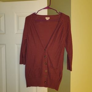 Mossimo 3/4 sleeve cardigan size M